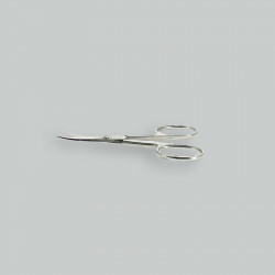 Curved steel scissors