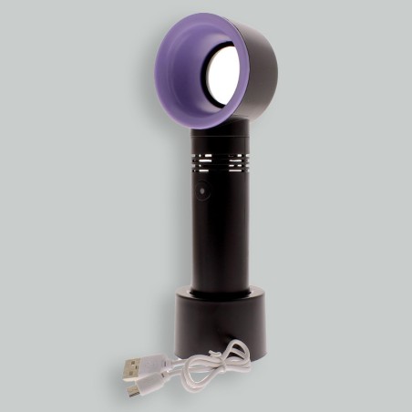 Portable bladeless fan