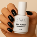 Vernis semi permanent 15 ml - Noir caviar