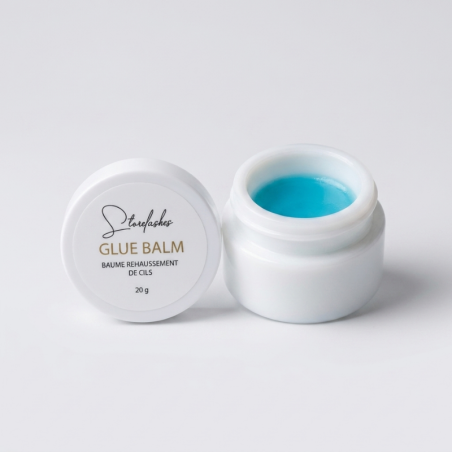 baume rehaussement de cils bouteille ouvert lash lift glue