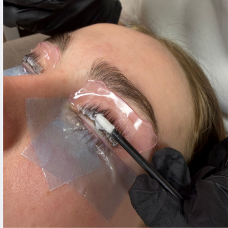 image reel de pose avec silicon pour rehaussement de cils